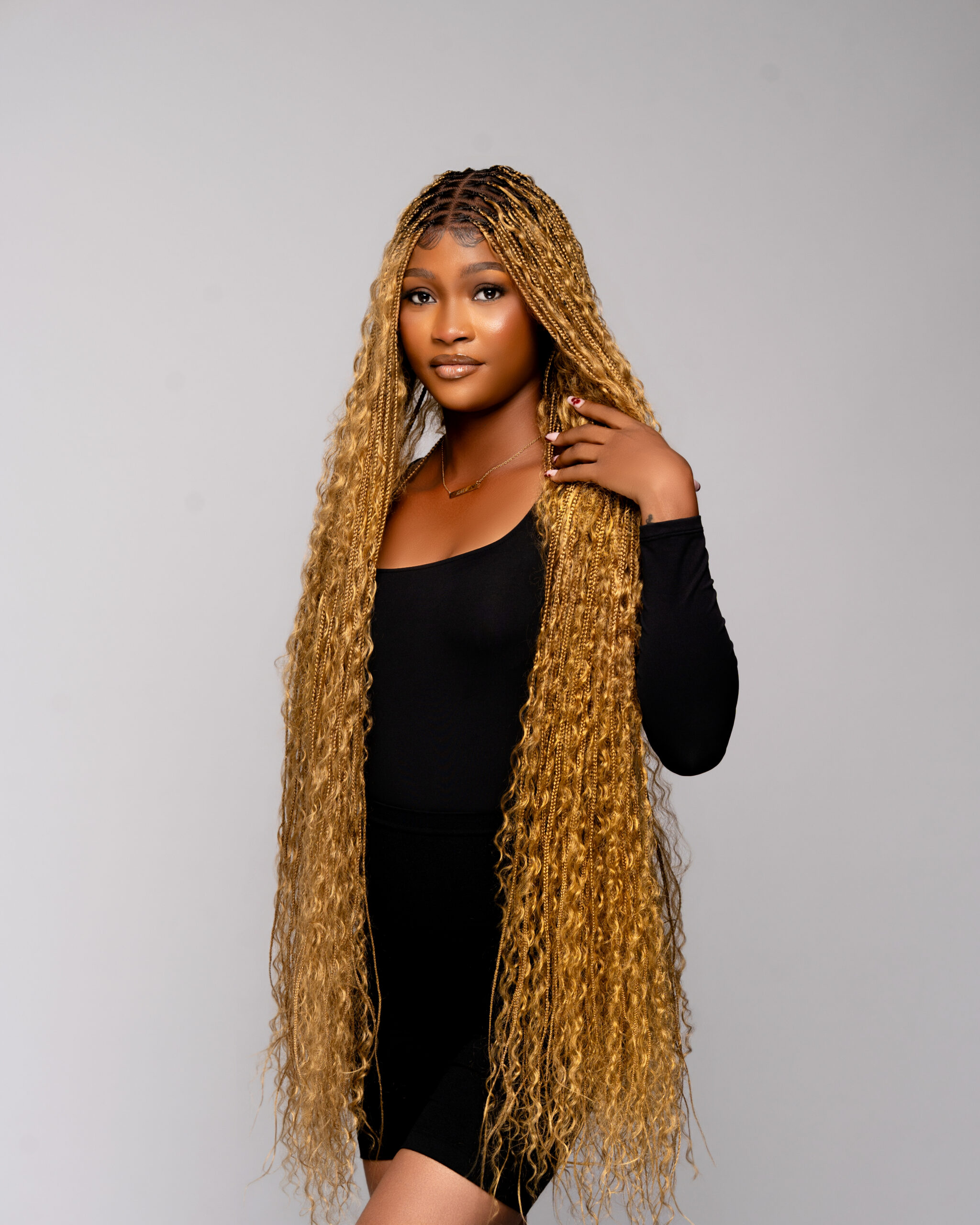 Perruque Boho Curly Blond Miel