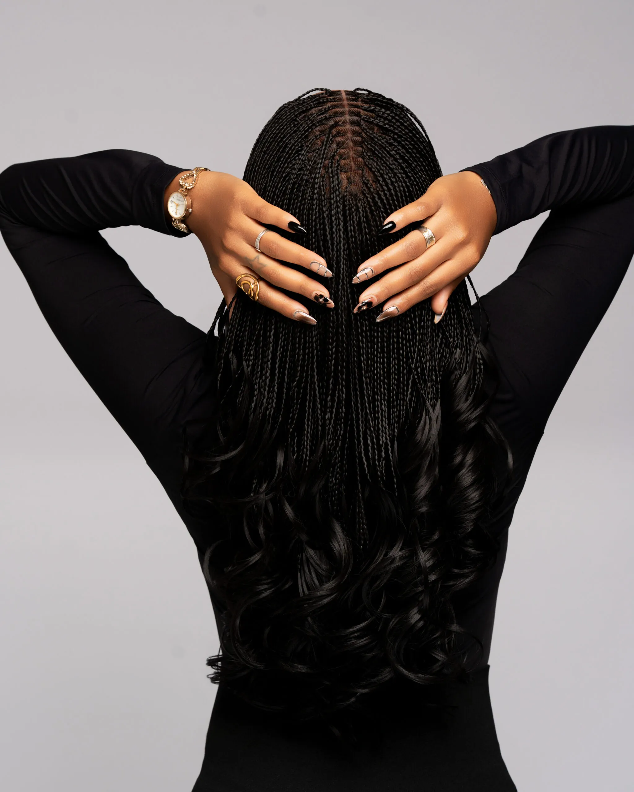 French Curly Élégance Noire – Image 7