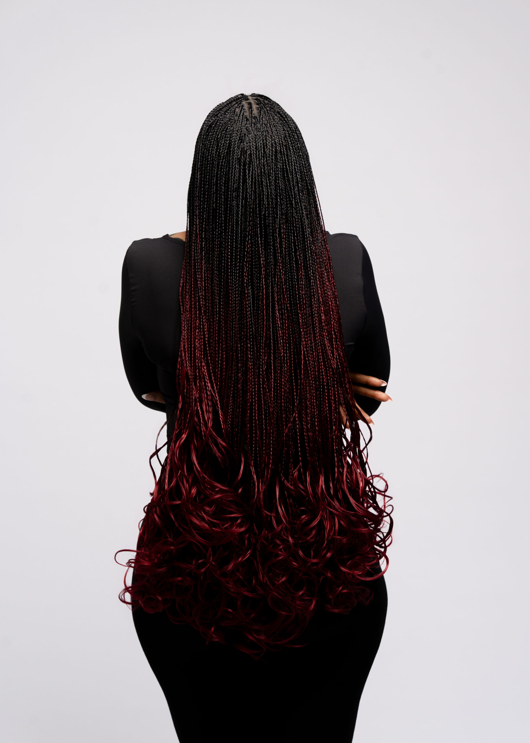 French Curly Noir & Bordeaux
