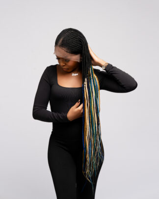 Nattes Collées Multicolores Premium – Full Lace